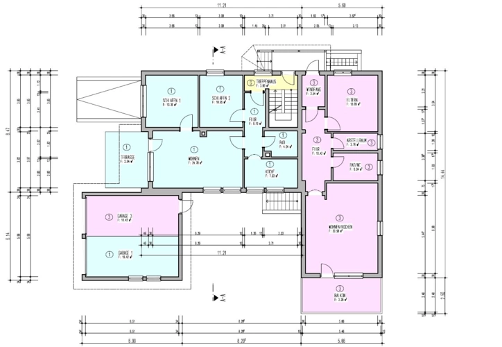 GR Wohnung 1+3