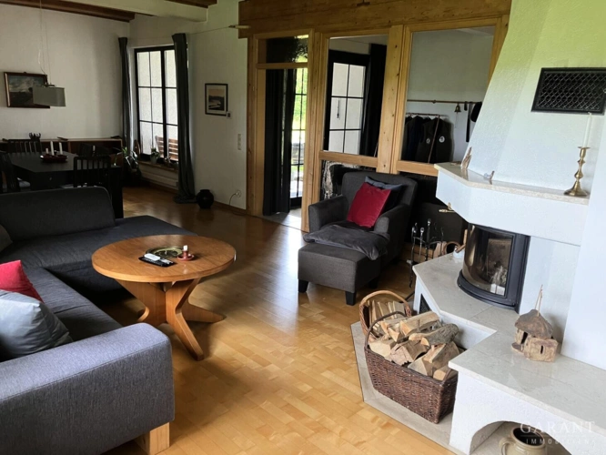 Wohnzimmer, Kaminofen