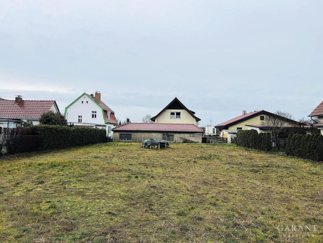 Blick aufs Grundstück