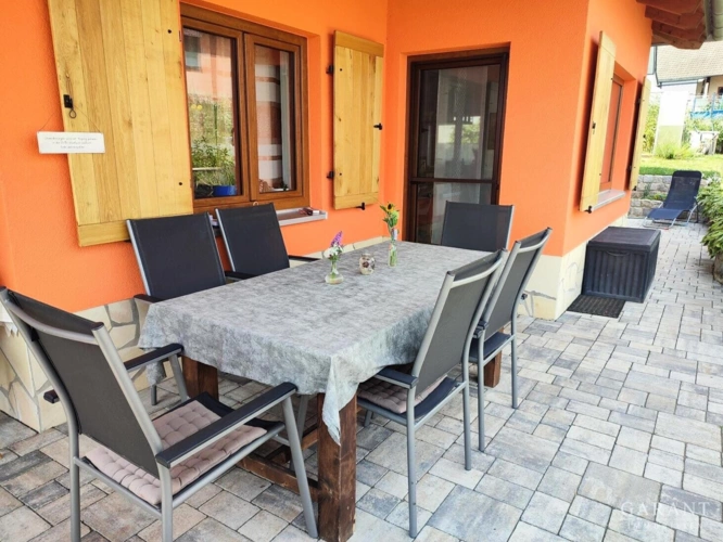 Terrasse im Sommer
