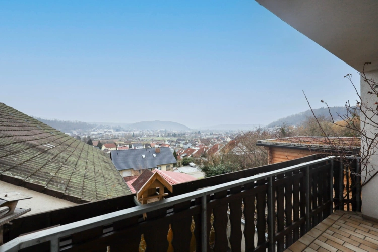 Ausblick vom Balkon