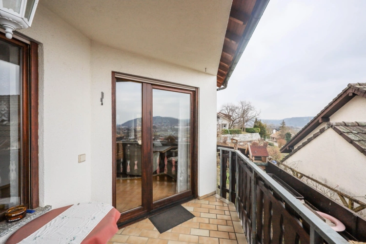 Ausblick vom Balkon