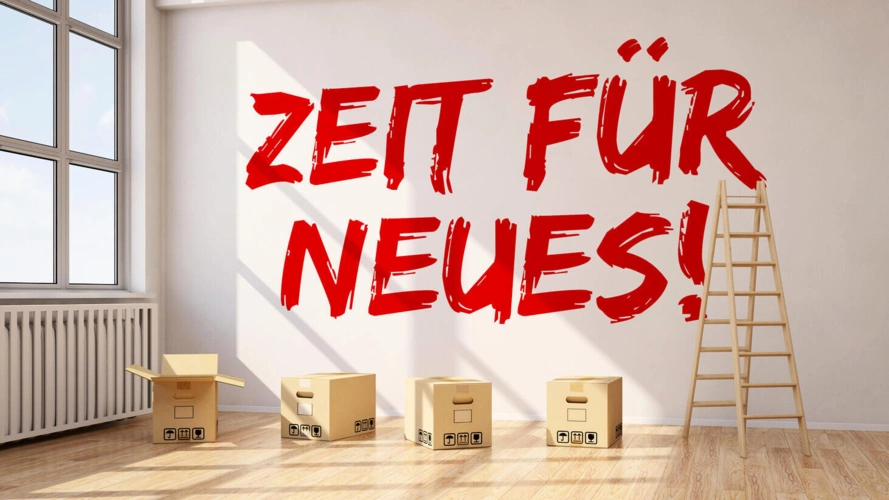 Zeit für Neues ! - Schrift