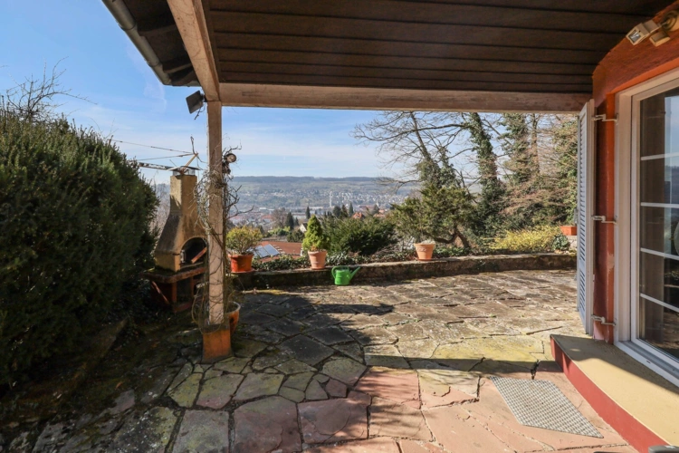 Ausblick Terrasse Gästehaus