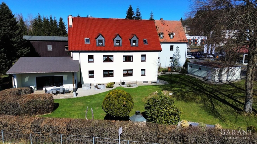 Seitenansicht-Luftaufnahme