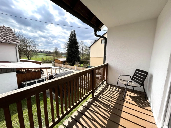 Blick vom Balkon