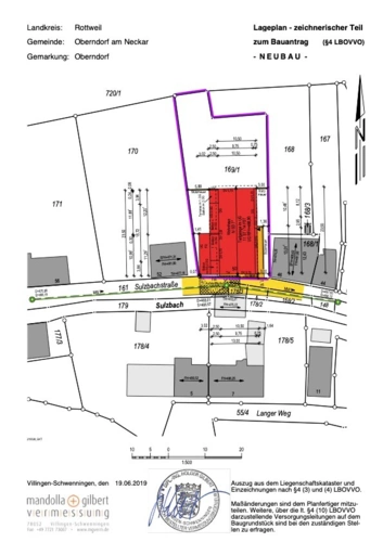 Lageplan farbig
