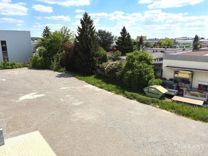 Blick auf Außenfläche