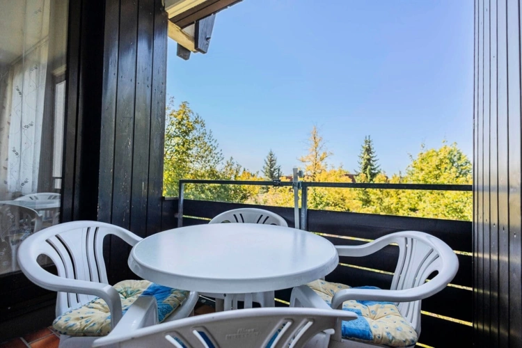 Geschützter Balkon