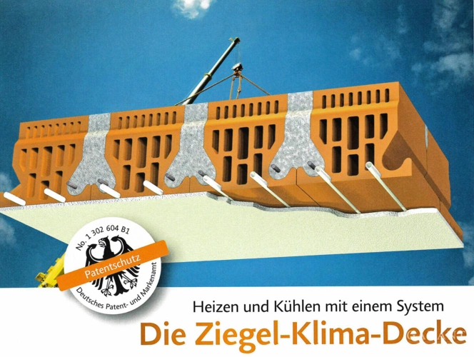 Ziegel-Klima-Decke