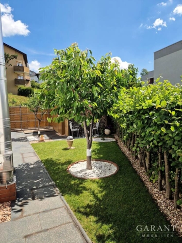 Gepflegter Garten (seitlich)