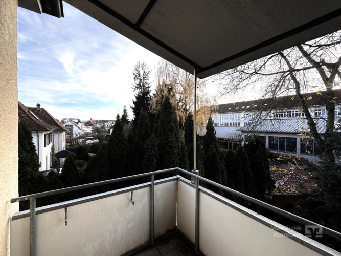 Blick vom Balkon