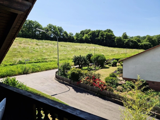 Aussicht vom Balkon