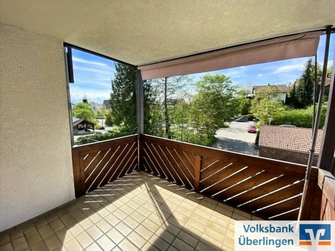überdachter Südwestbalkon