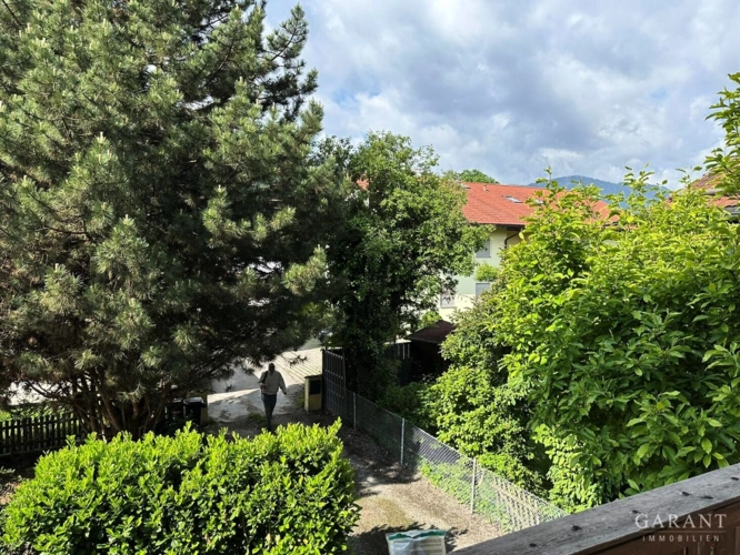 Blick vom Balkon