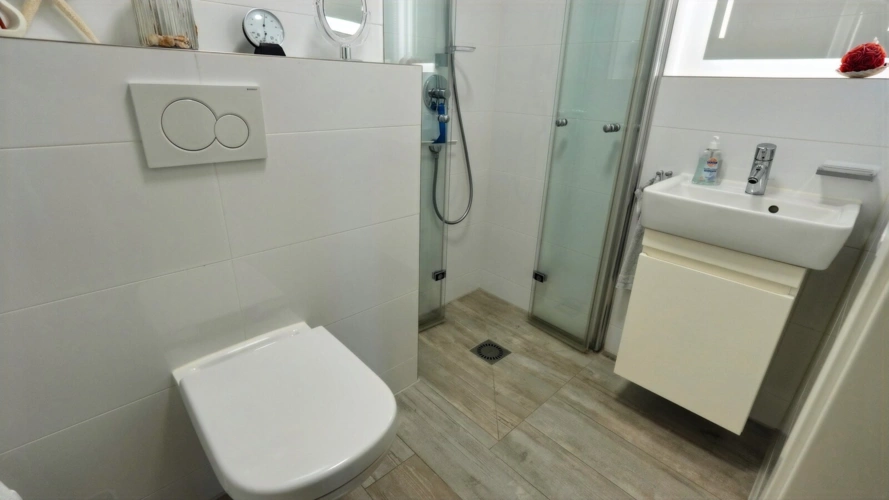 Gäste-WC mit Dusche