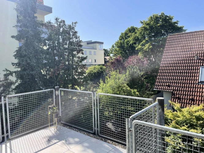 Blick vom Balkon