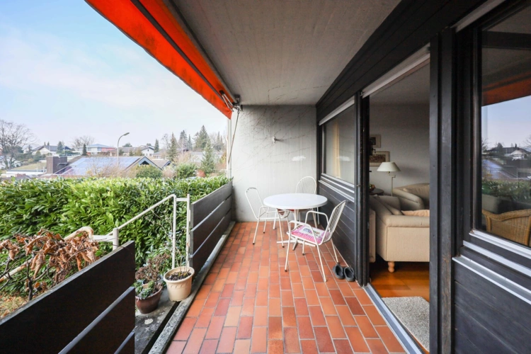 Blick vom Balkon