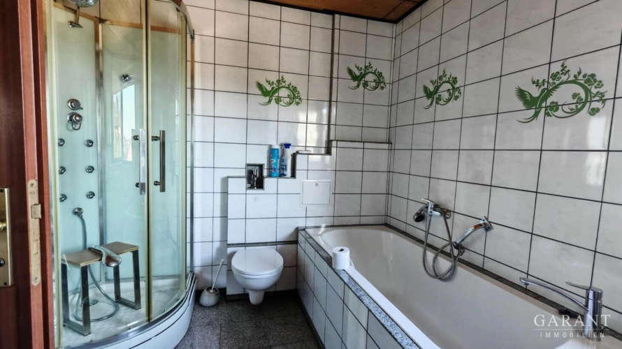 Badansicht mit Dusche OG