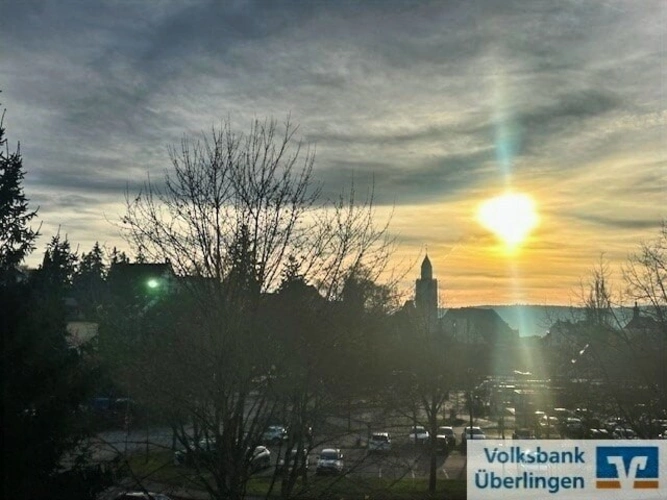 Ausblick Balkon am Abend