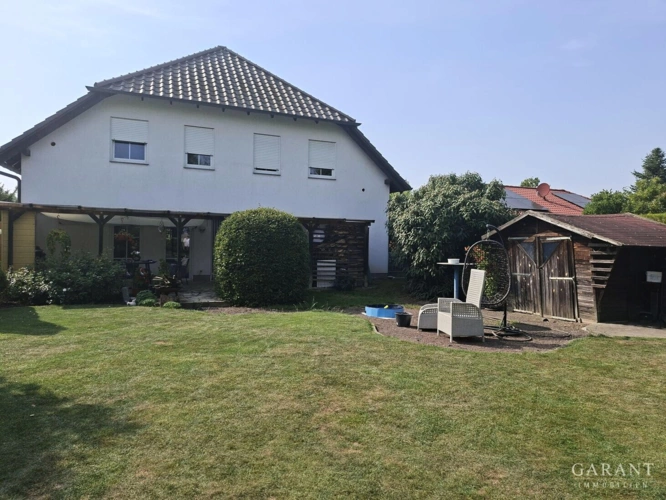 Rückansicht des Hauses