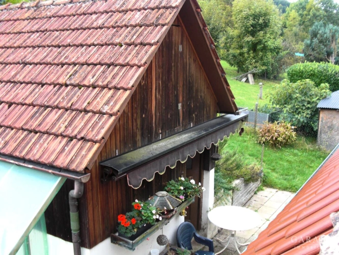 Blick auf die Scheune