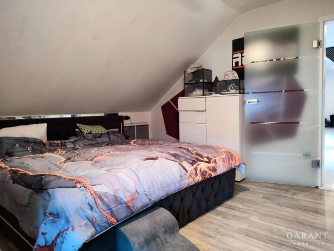 Schlafen Dachgeschoß.