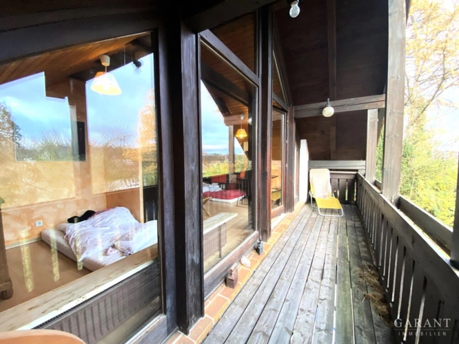 Blick auf den Südbalkon