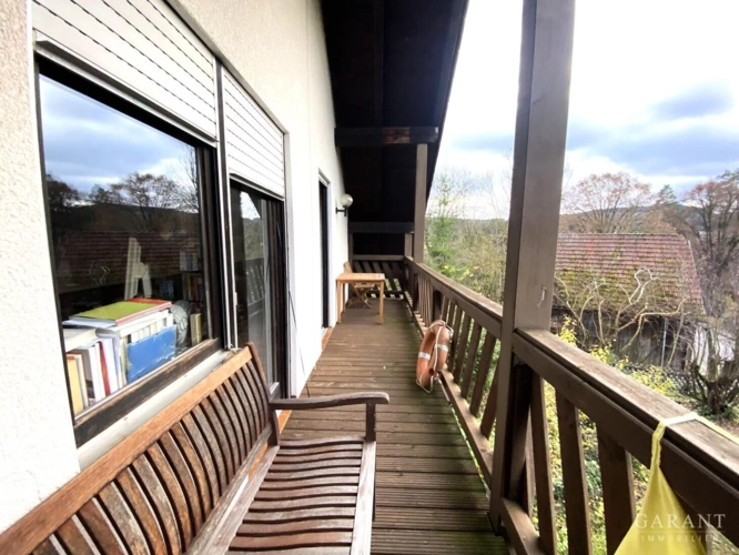 Blick auf den Westbalkon