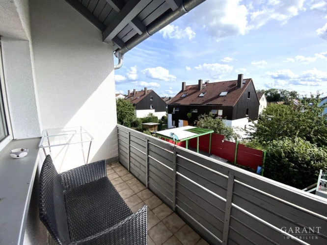 Blick auf den Balkon