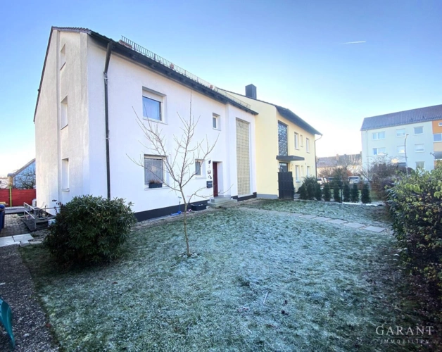 Blick auf den Hauseingang