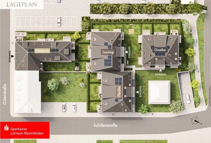 Schillerquartett Lageplan