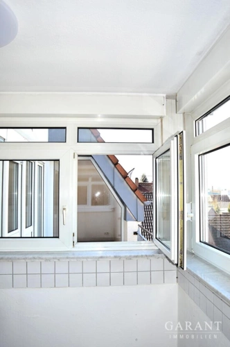 Blick auf den Balkon