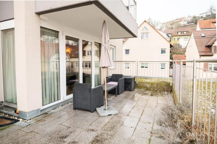 Mit Terrasse für Gäste