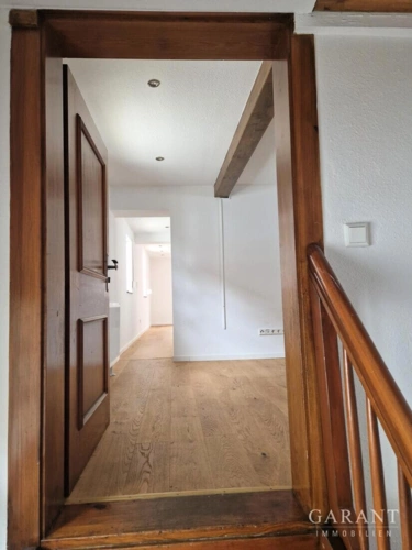 Blick in die Wohnung im Obergeschoss