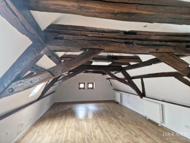 Wohnzimmer im Dachgeschoss
